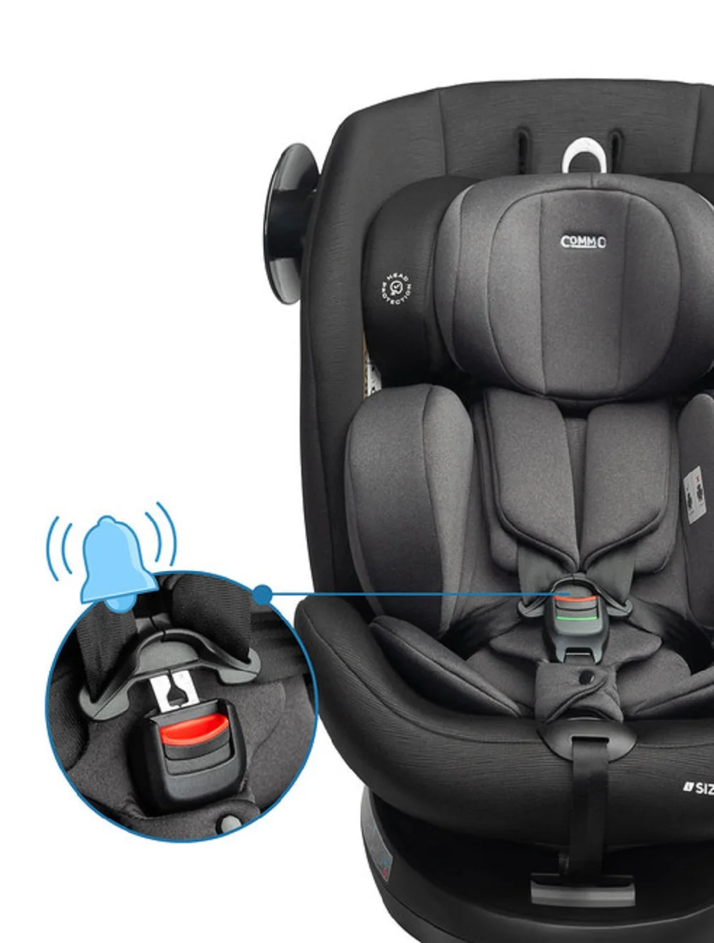 Caretero Autosedačka s isofixem COMMO I-size, 40-150cm, grafit