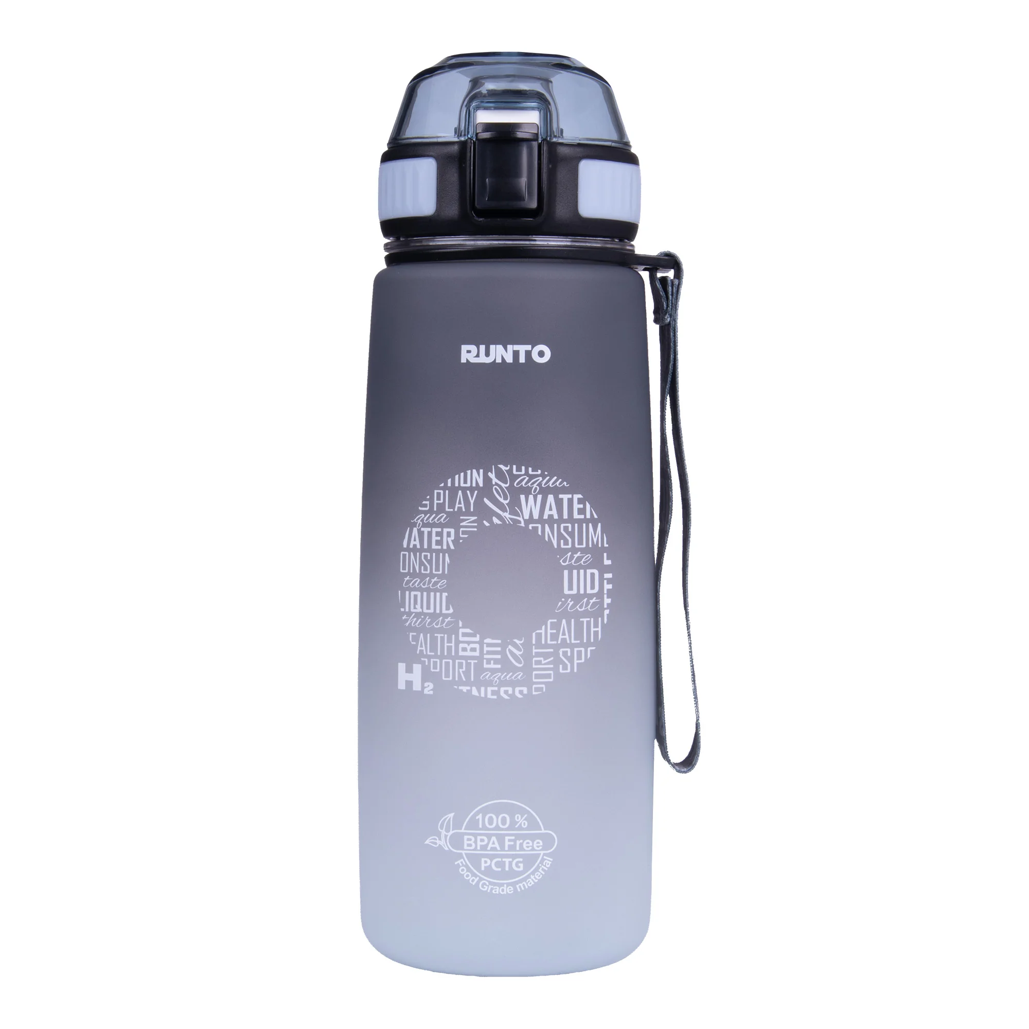 RUNTO Láhev AQUA-GO 800ml Grey 