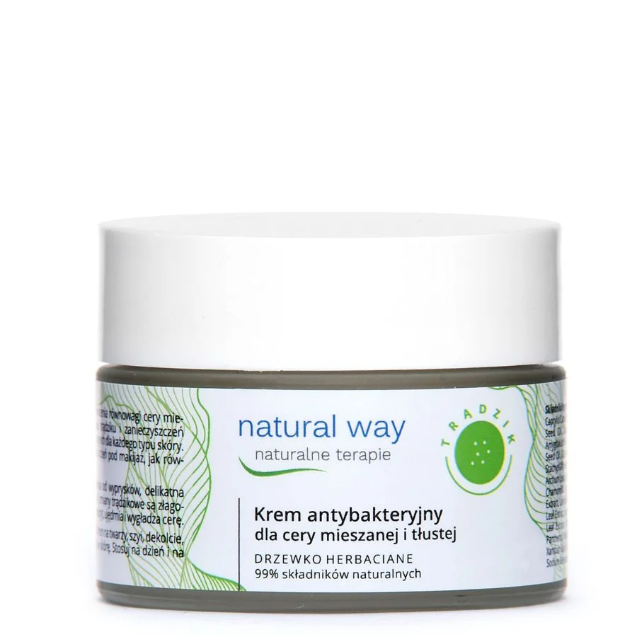 Natural Way Krém s antibakteriální složkou pro smíšenou, mastnou a problematickou pleť 50 ml