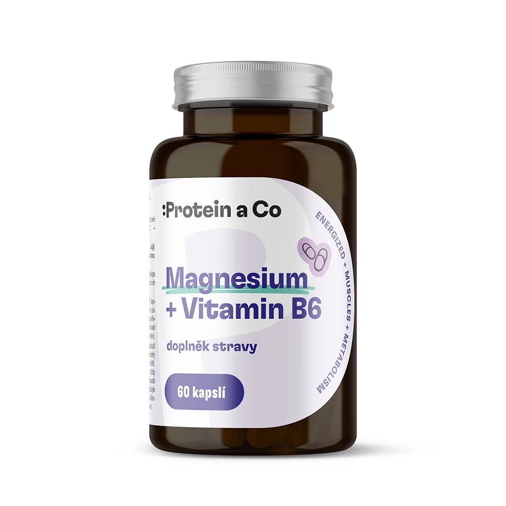 Protein a Co Magnesium bisglycinát + B6 120 kapslí