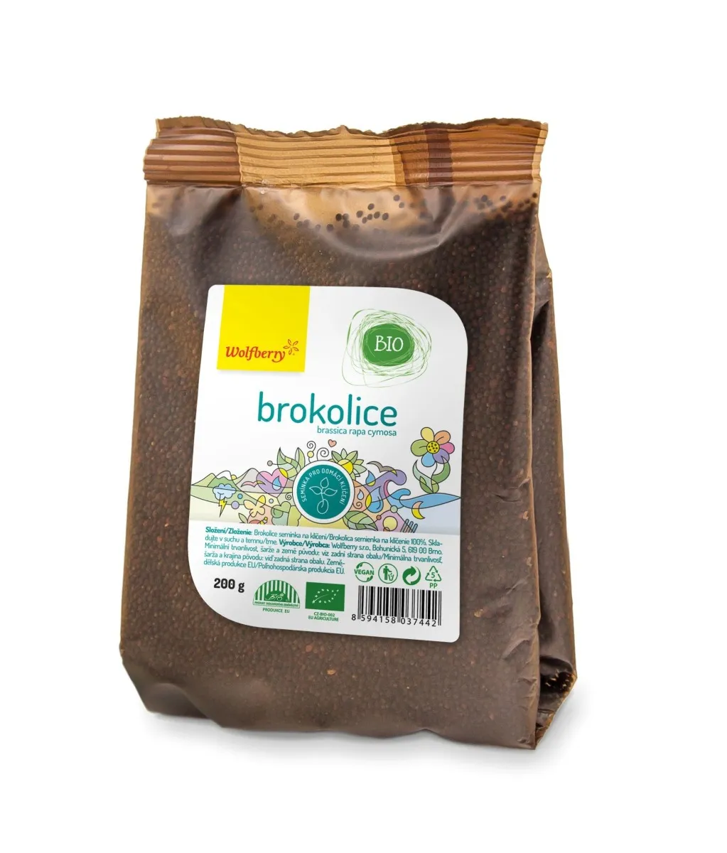 Wolfberry Brokolice BIO semínka na klíčení 200 g