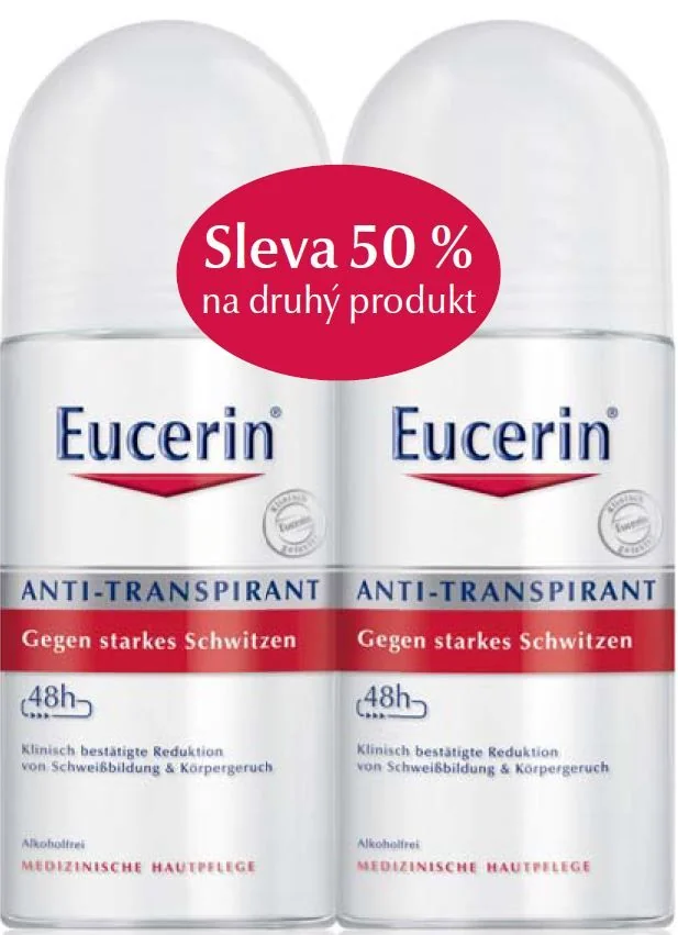 Eucerin Deo Kuličkový antiperspirant DUOPACK 2x50 ml