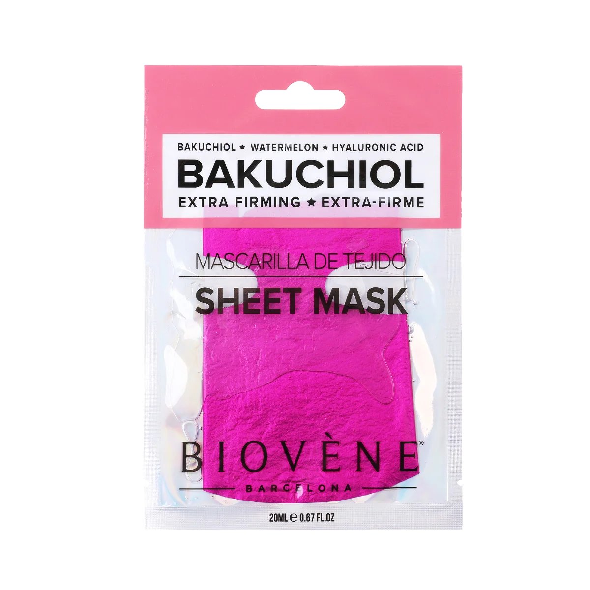 BIOVÉNE Bakuchiol plátýnková maska s melounem 20 ml