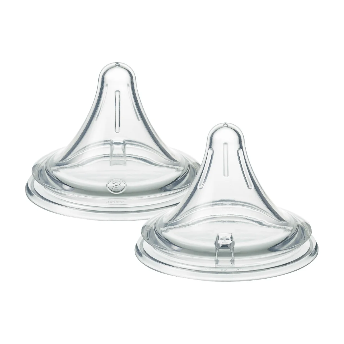 Tommee Tippee Natural Start Anti-Colic Trojúhelníková savička na lahev rychlý průtok 6m+ 2 ks