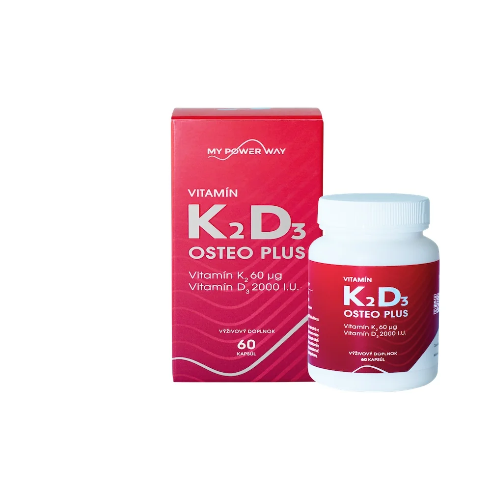 MY POWER WAY Vitamín K2D3 OSTEO PLUS 60 kapslí