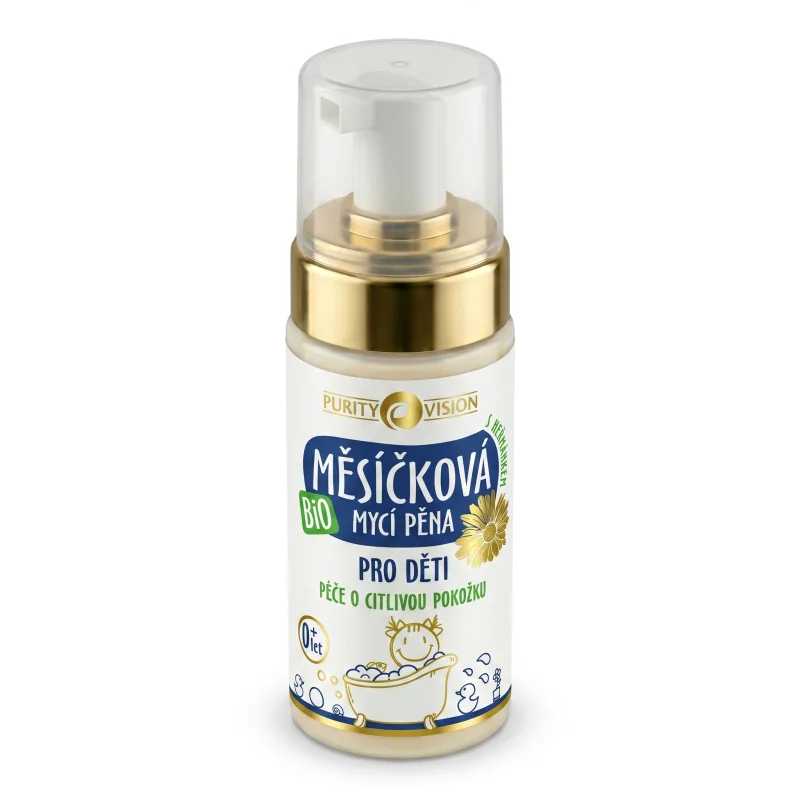 PURITY VISION BIO Měsíčková mycí pěna pro děti 90 ml
