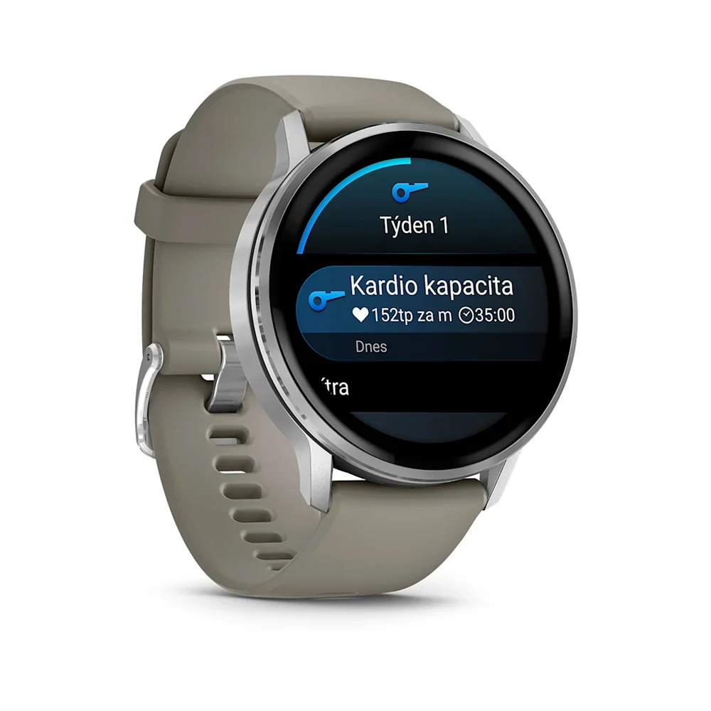 Garmin Venu 4 45 mm chytré hodinky Silver/SilverGray Silicone