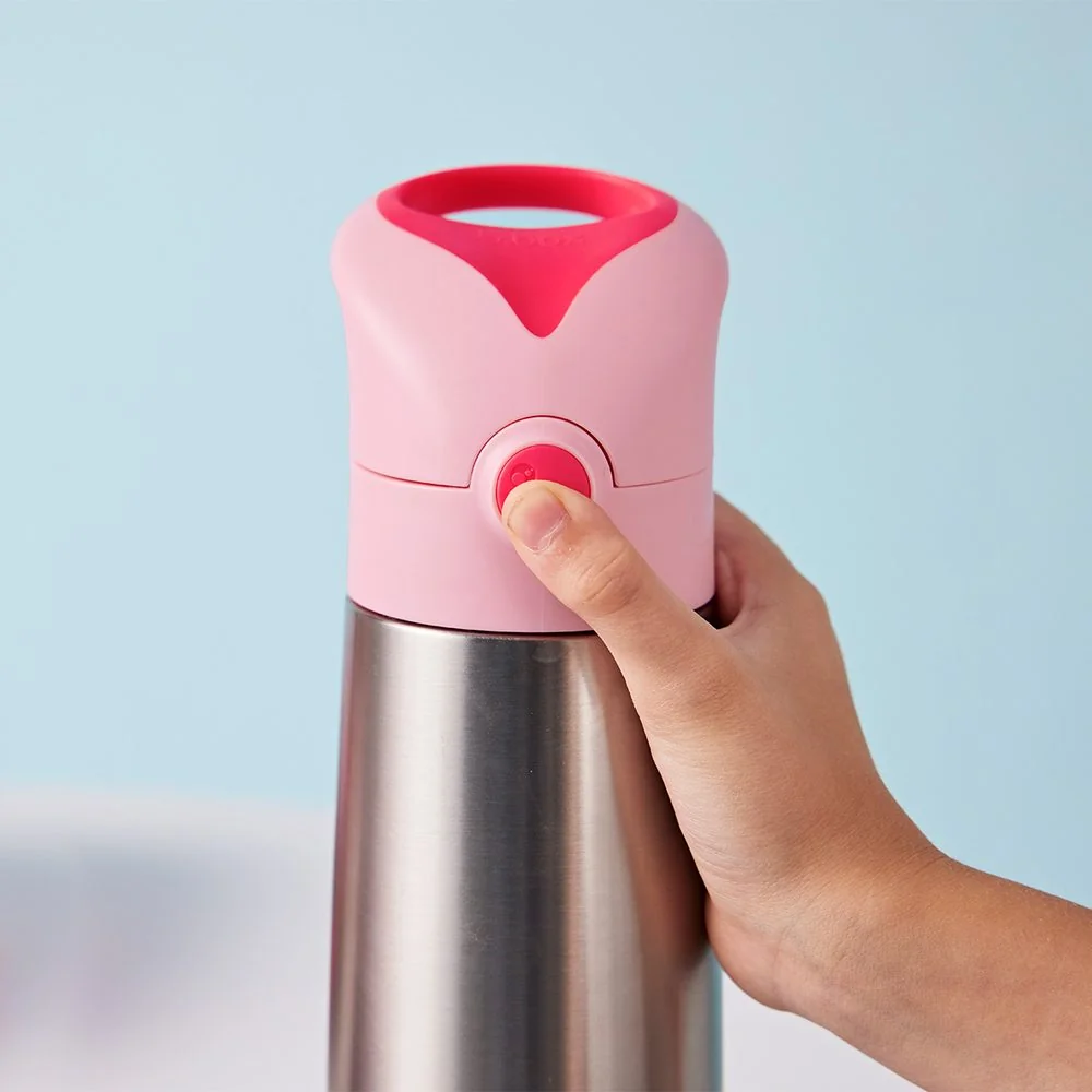 B.BOX Termoska na pití s brčkem 500 ml  - flamingo fizz