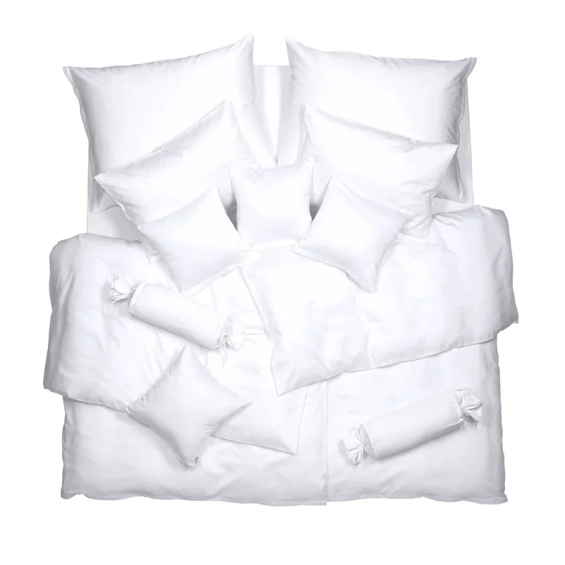 SCANquilt povlečení SATÉN TENCEL PLUS bílá 140 x 200/70 x 90 cm