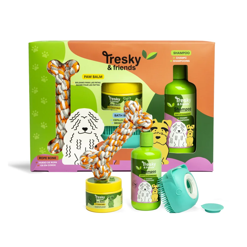 Tresky & friends Dárková wellness sada pro domácí mazlíčky 4 ks