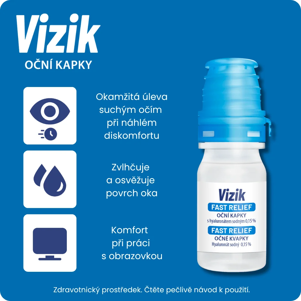 Vizik Fast Relief oční kapky 10 ml