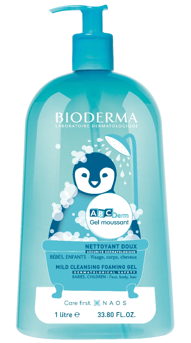 BIODERMA ABCDerm Moussant jemný čisticí gel 1 l