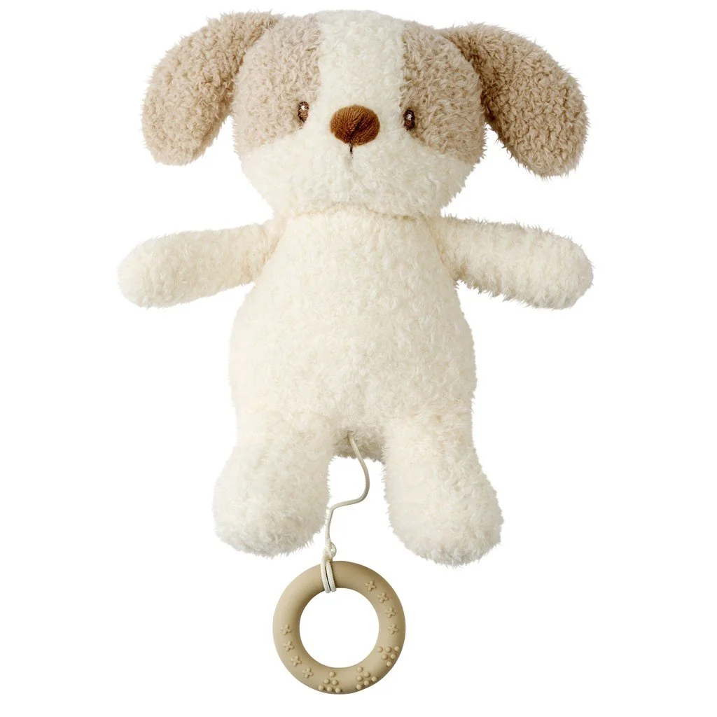 Nattou Hračka plyšová hudební Teddy pejsek 24 cm, 0m+