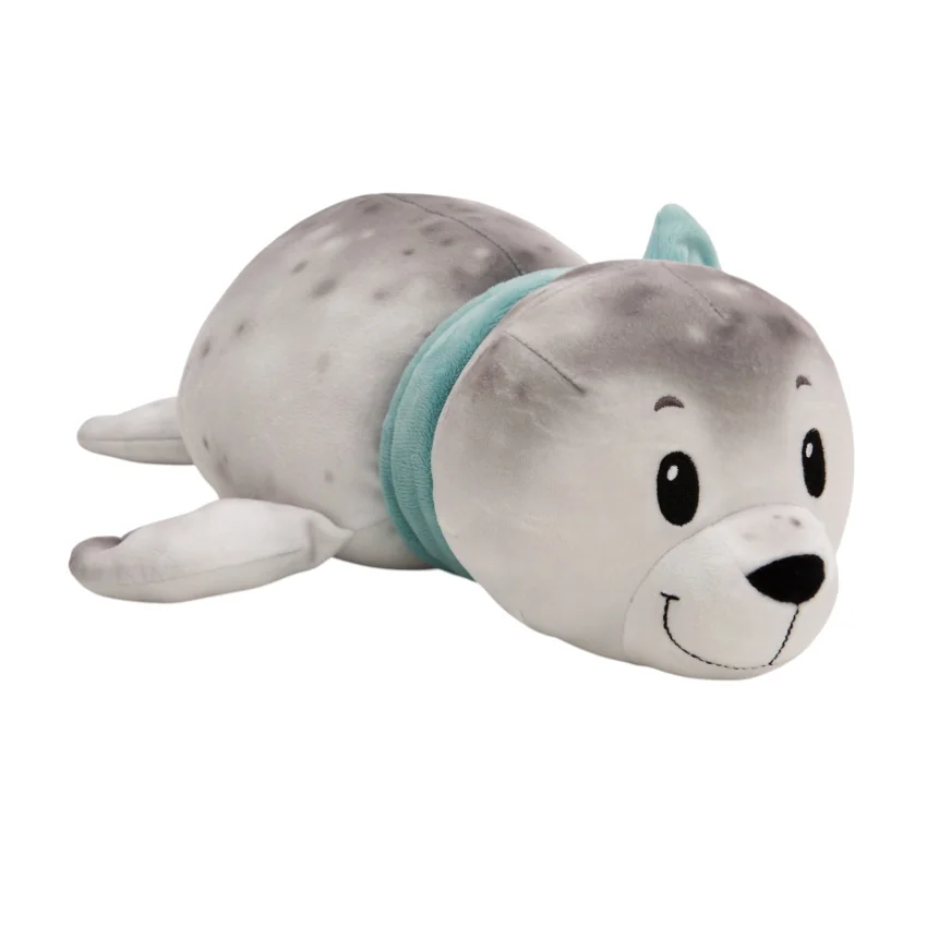 Nici Plyš Tuleň Bente 24cm, ležící GREEN