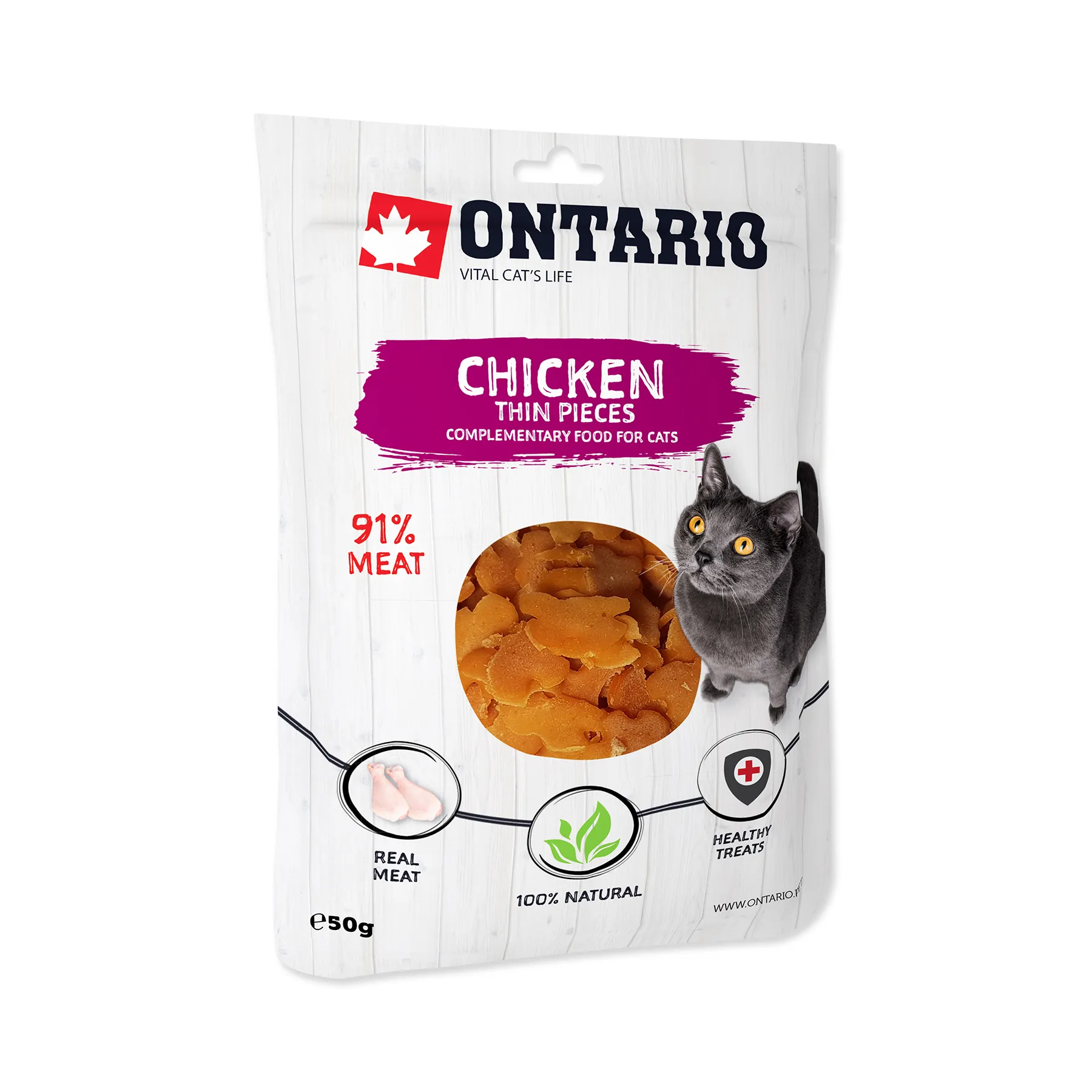 Ontario Kuřecí tenké kousky 50 g