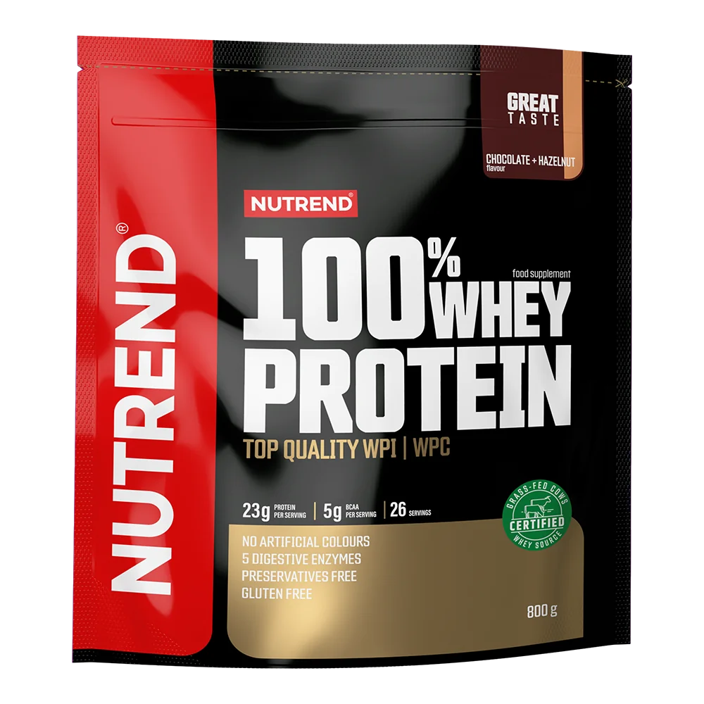 Nutrend 100% Whey Protein choco + hazelnut 800 g