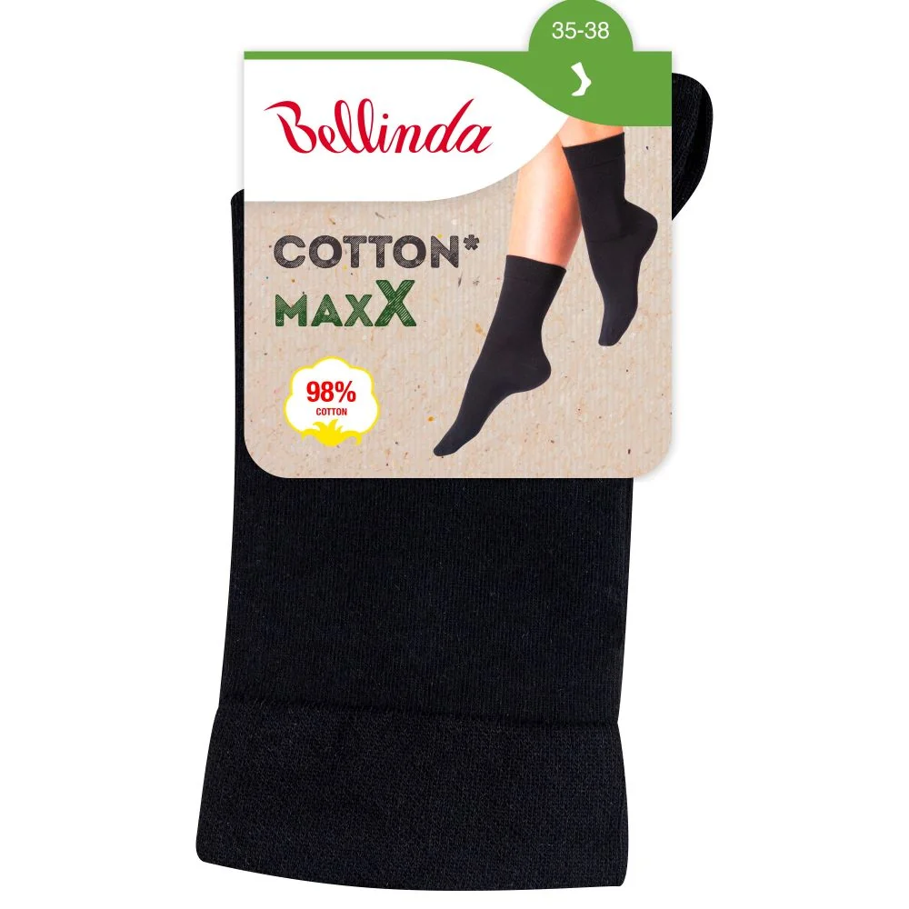 Bellinda COTTON MAXX vel. 35/38 dámské ponožky 1 pár černé