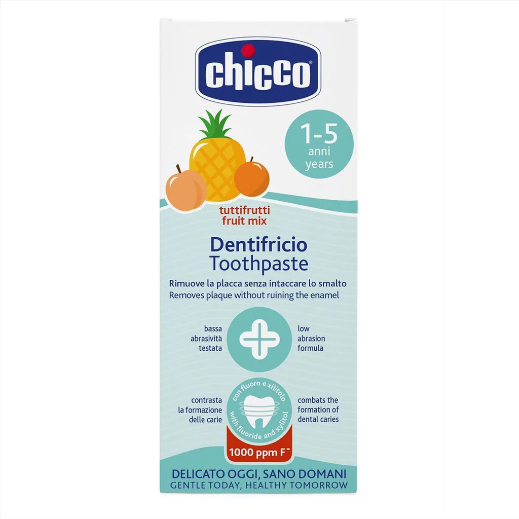 Chicco Zubní pasta s fluorem 1–5 let 50 ml ovocný mix