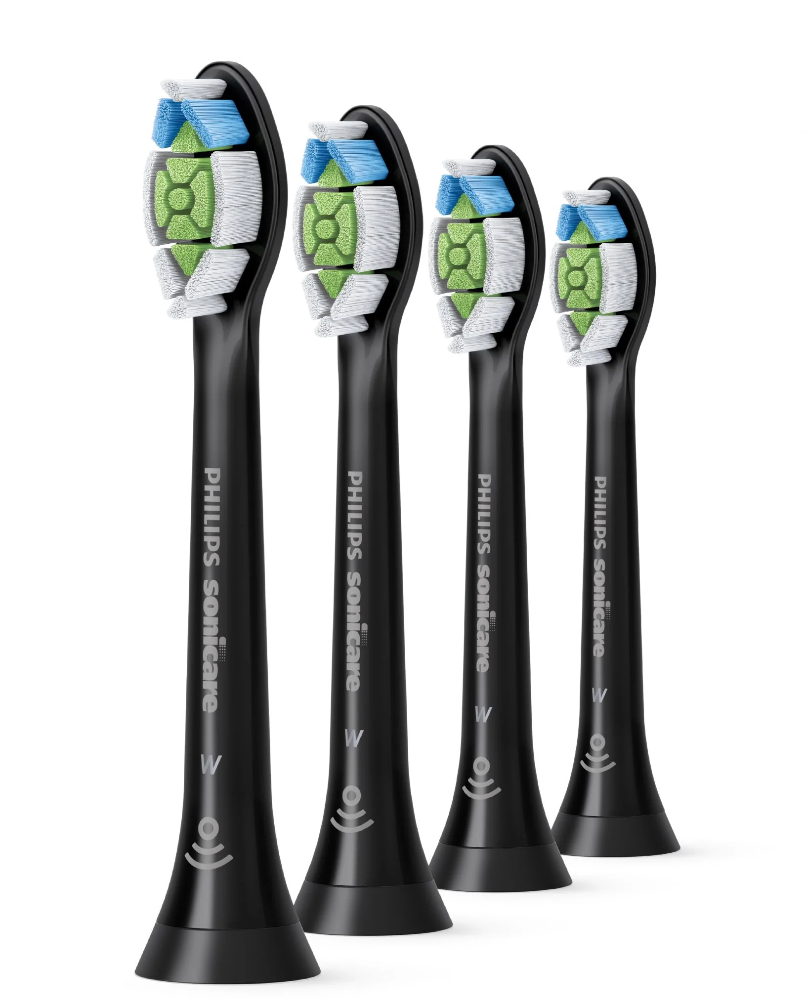 Philips Sonicare Optimal White Standard HX6064/11 černé náhradní hlavice 4 ks
