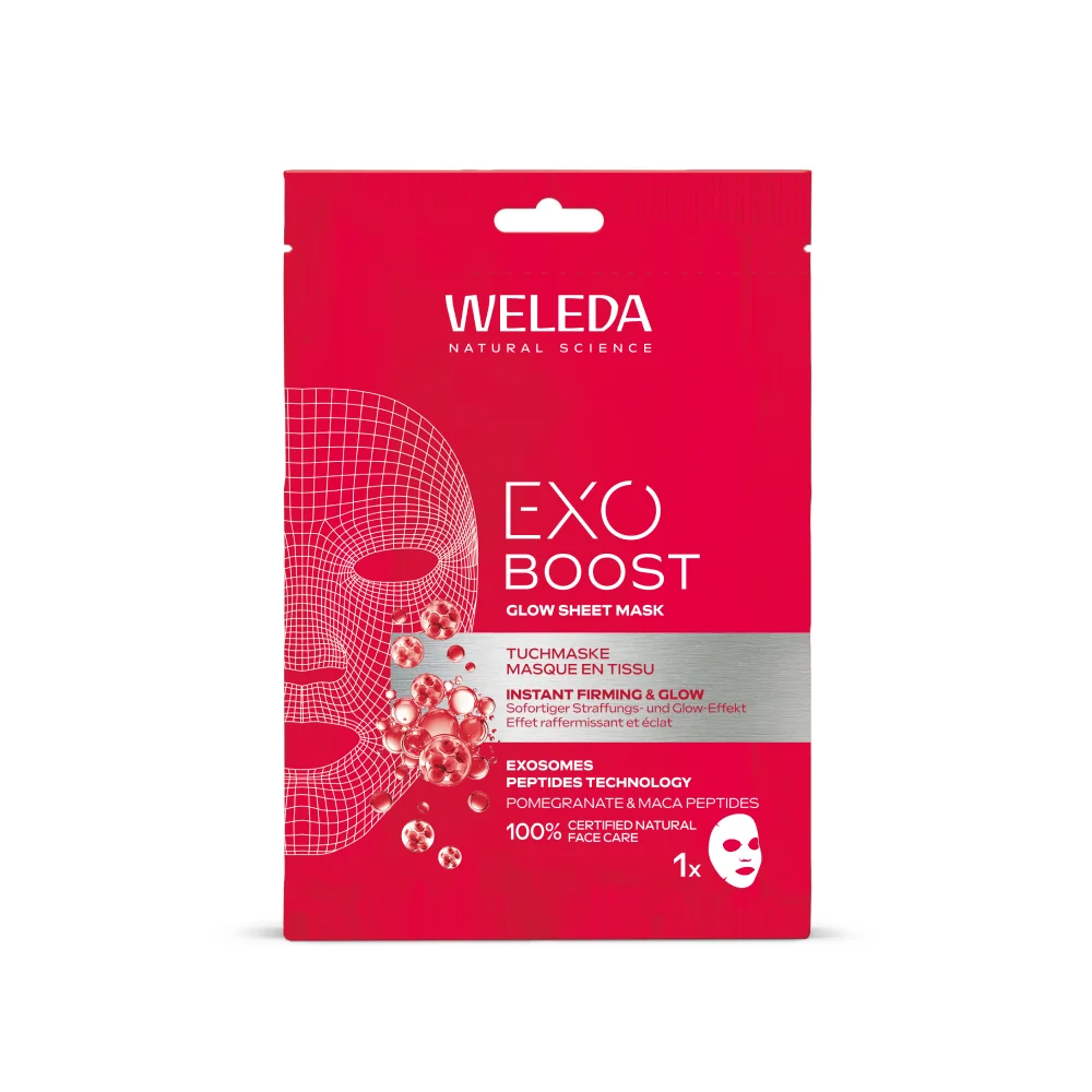 Weleda Exo Boost Zpevňující maska Granátové jablko a Maca - peptidy 1 ks