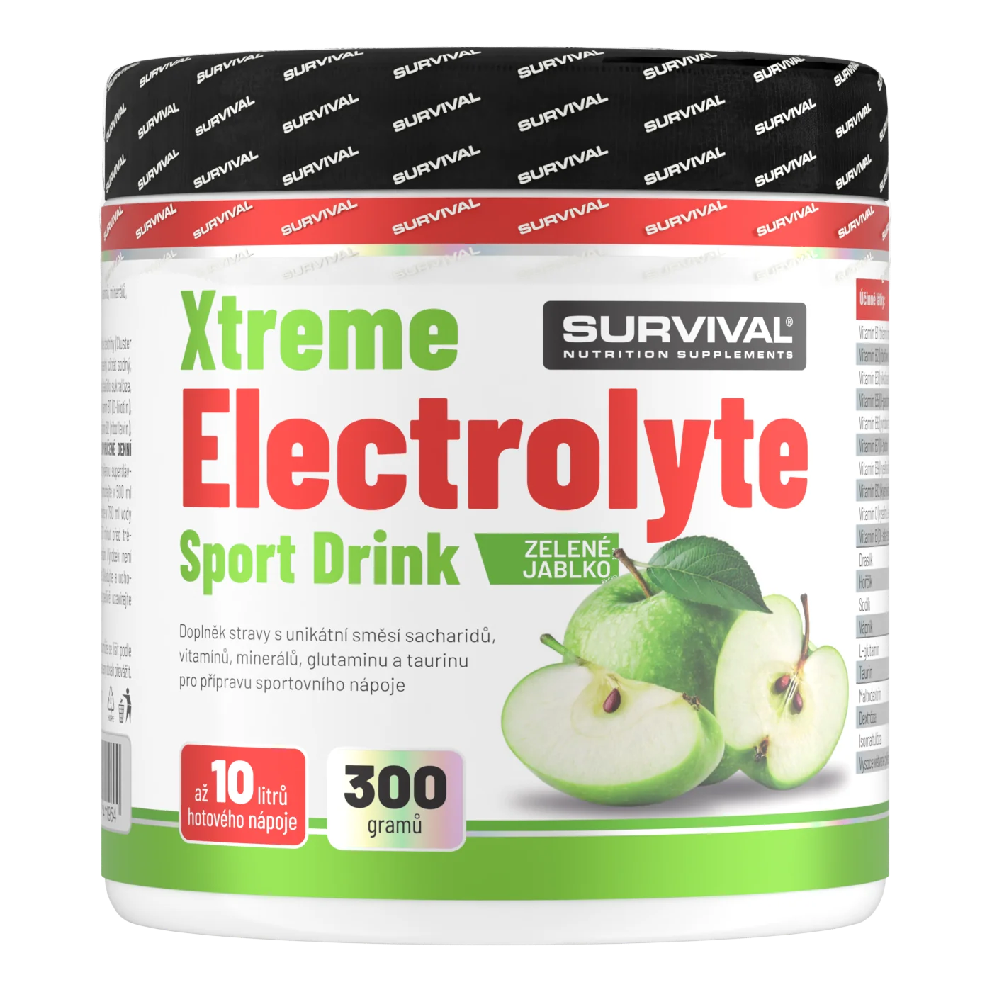 Survival Xtreme Electrolyte Sport Drink 300 g zelené jablko