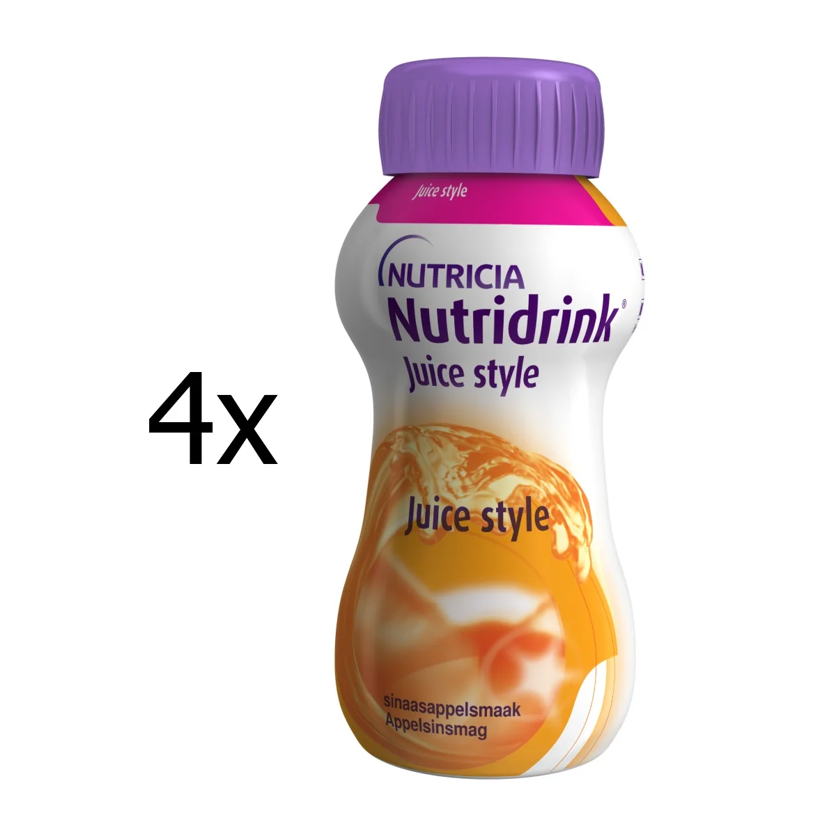 Nutridrink Juice style s příchutí pomeranče 4x200 ml