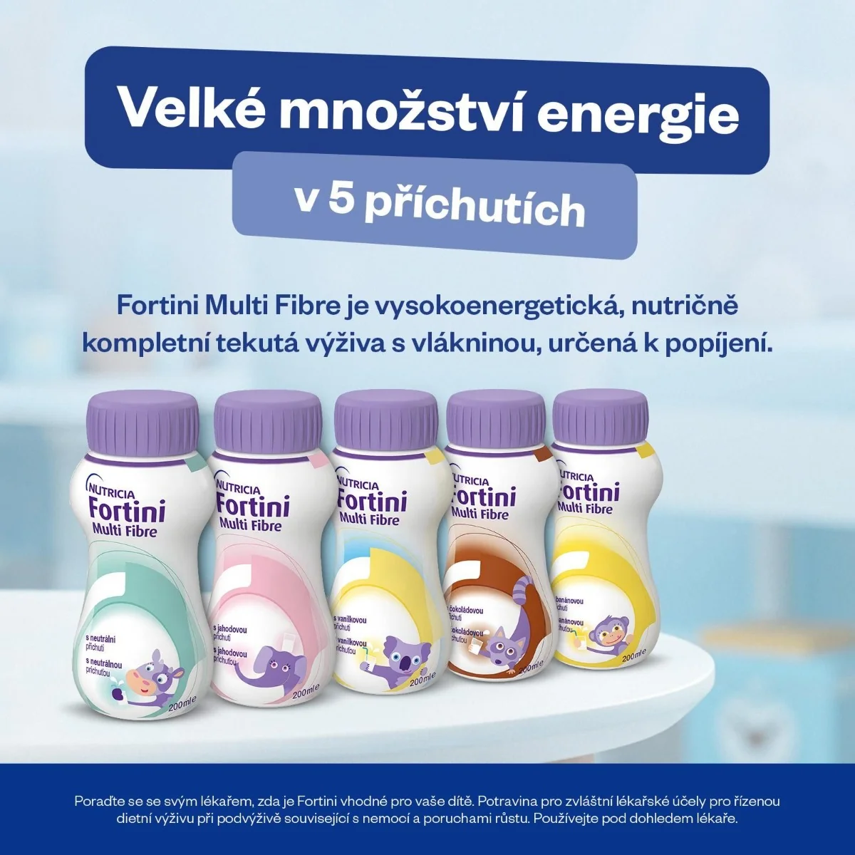 Fortini Pro děti s vlákninou Banán 200 ml