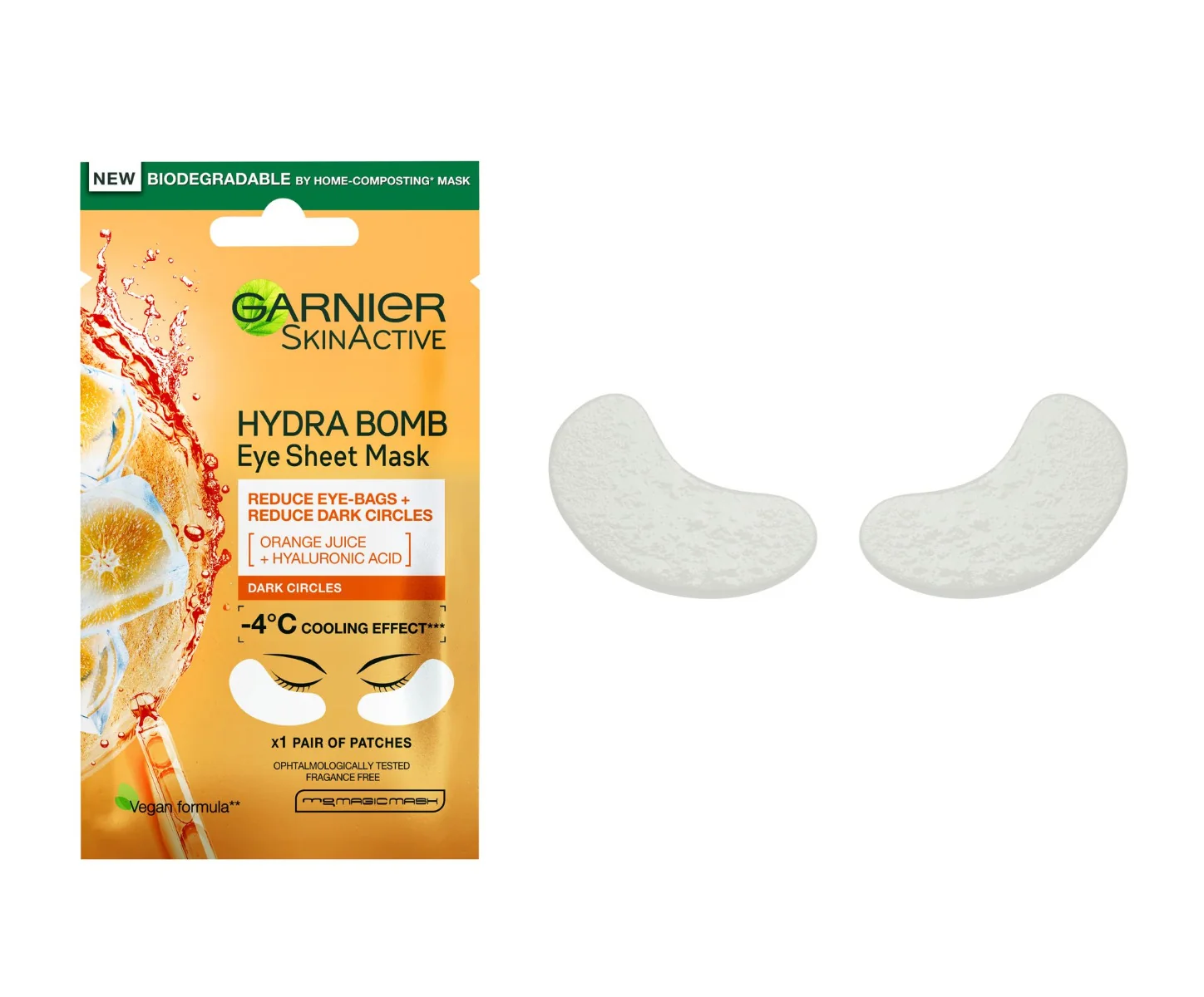 Garnier Skin Naturals povzbuzující oční maska 6 g