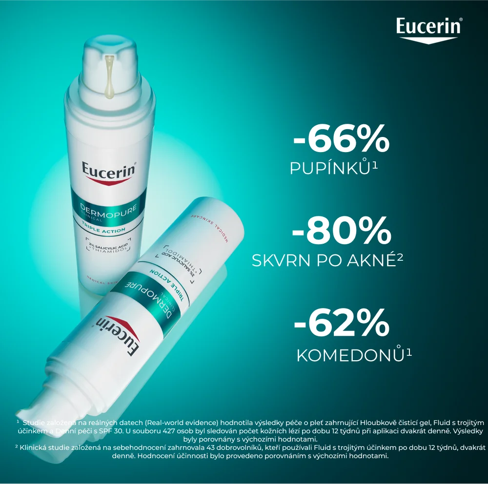 Eucerin DermoPure Clinical Fluid s trojitým účinkem 40 ml