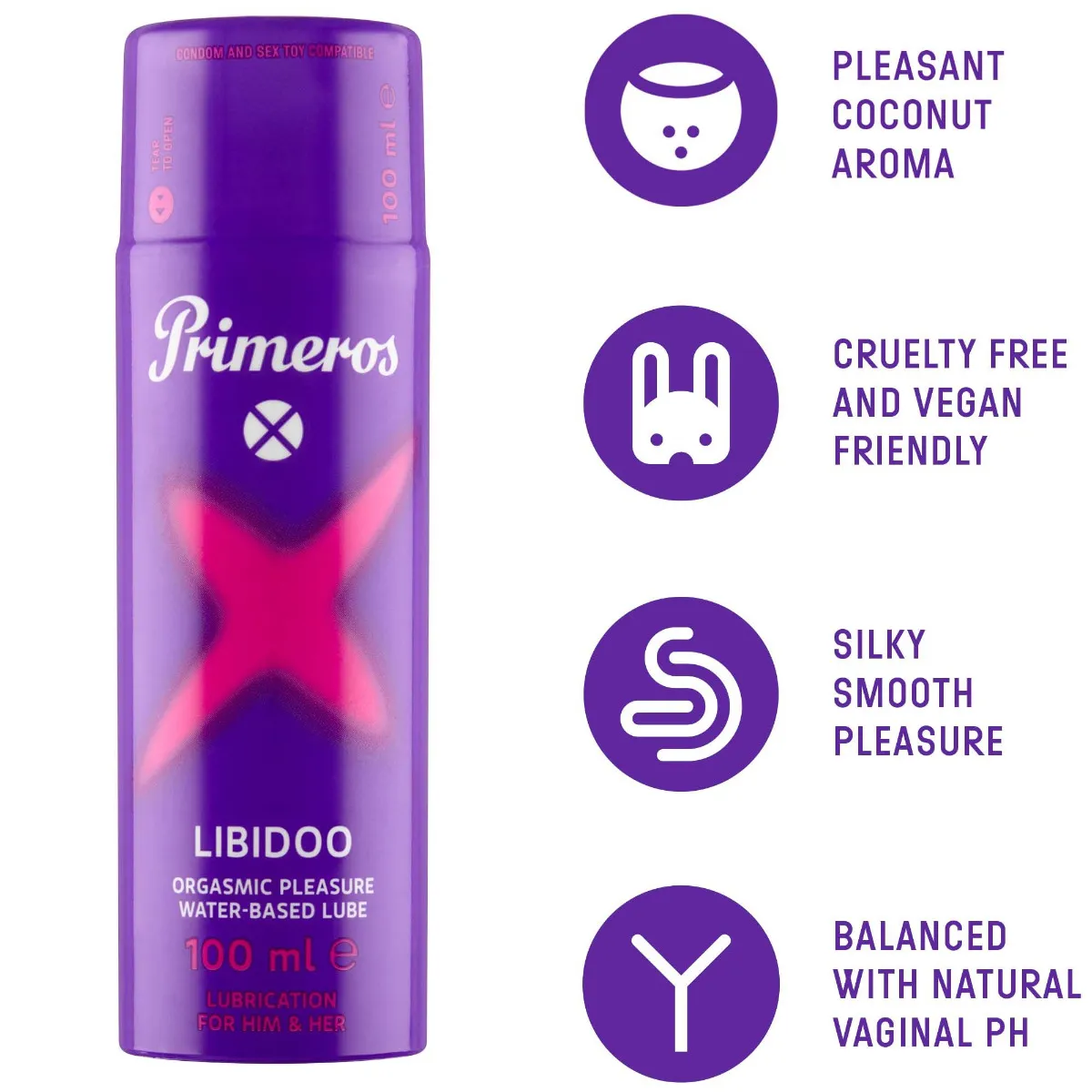 Primeros Libidoo Lubrikační gel pro zvýšení sexuální citlivosti 100 ml