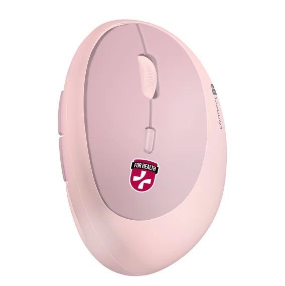 Connect IT For Health Ladies CMO-2600-PK ergonomická vertikální myš růžová