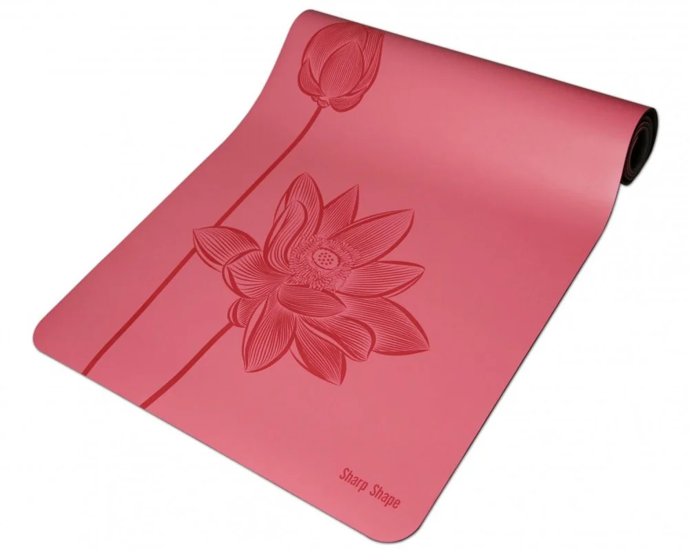 SharpShape Podložka na jógu PU FLOWER