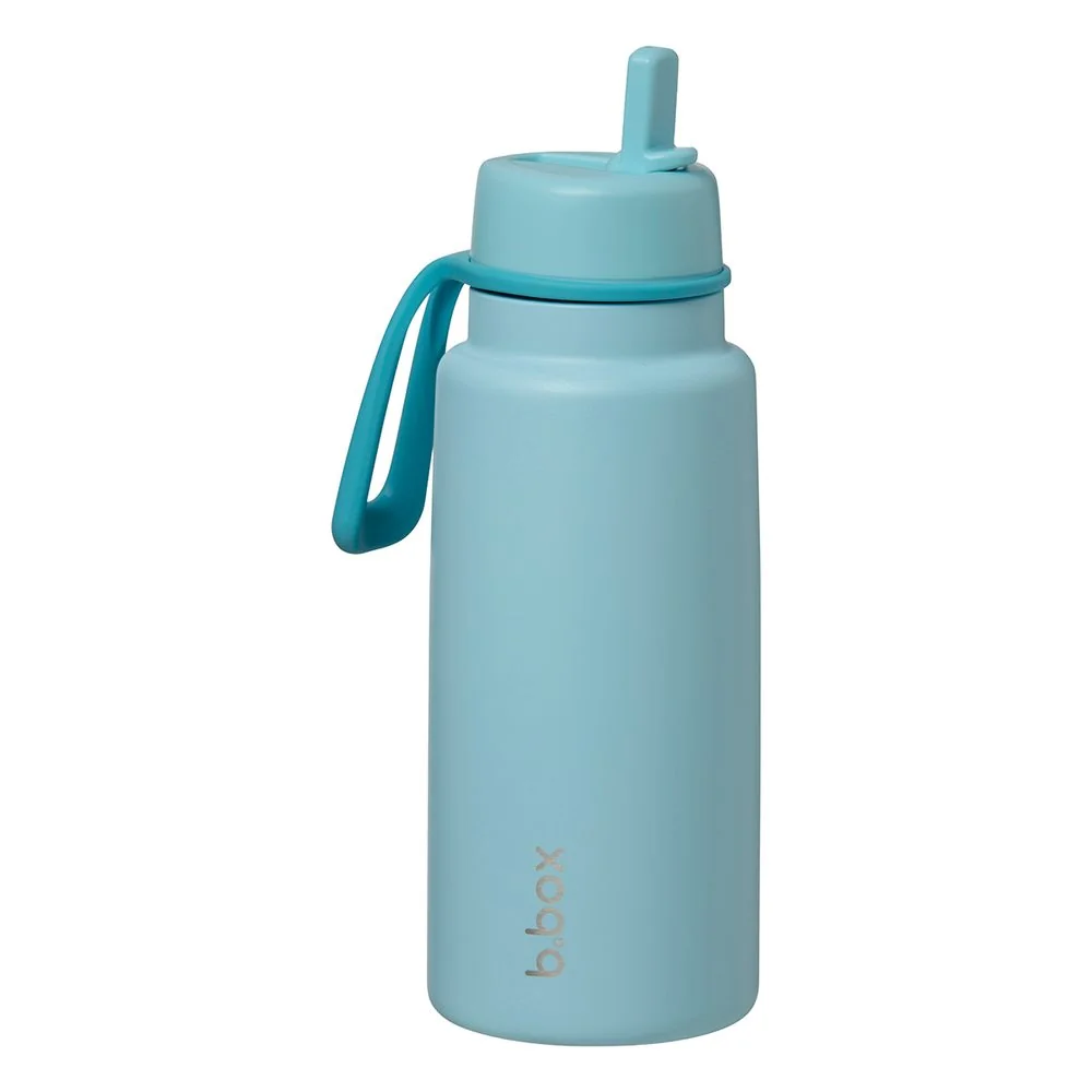 B.BOX Nerezová termolahev s brčkem 1l - lagoon