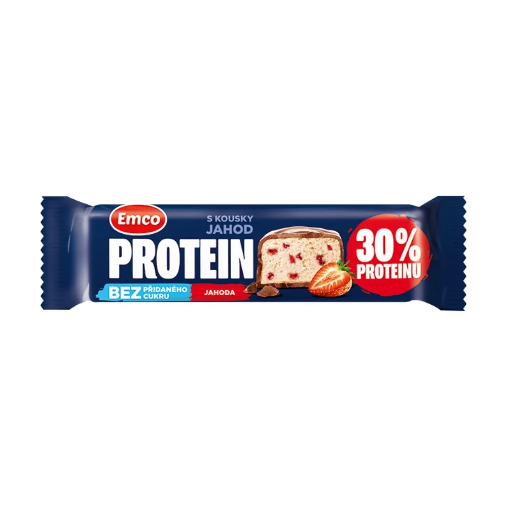 Emco Proteinová tyčinka 30% jahodová 50 g