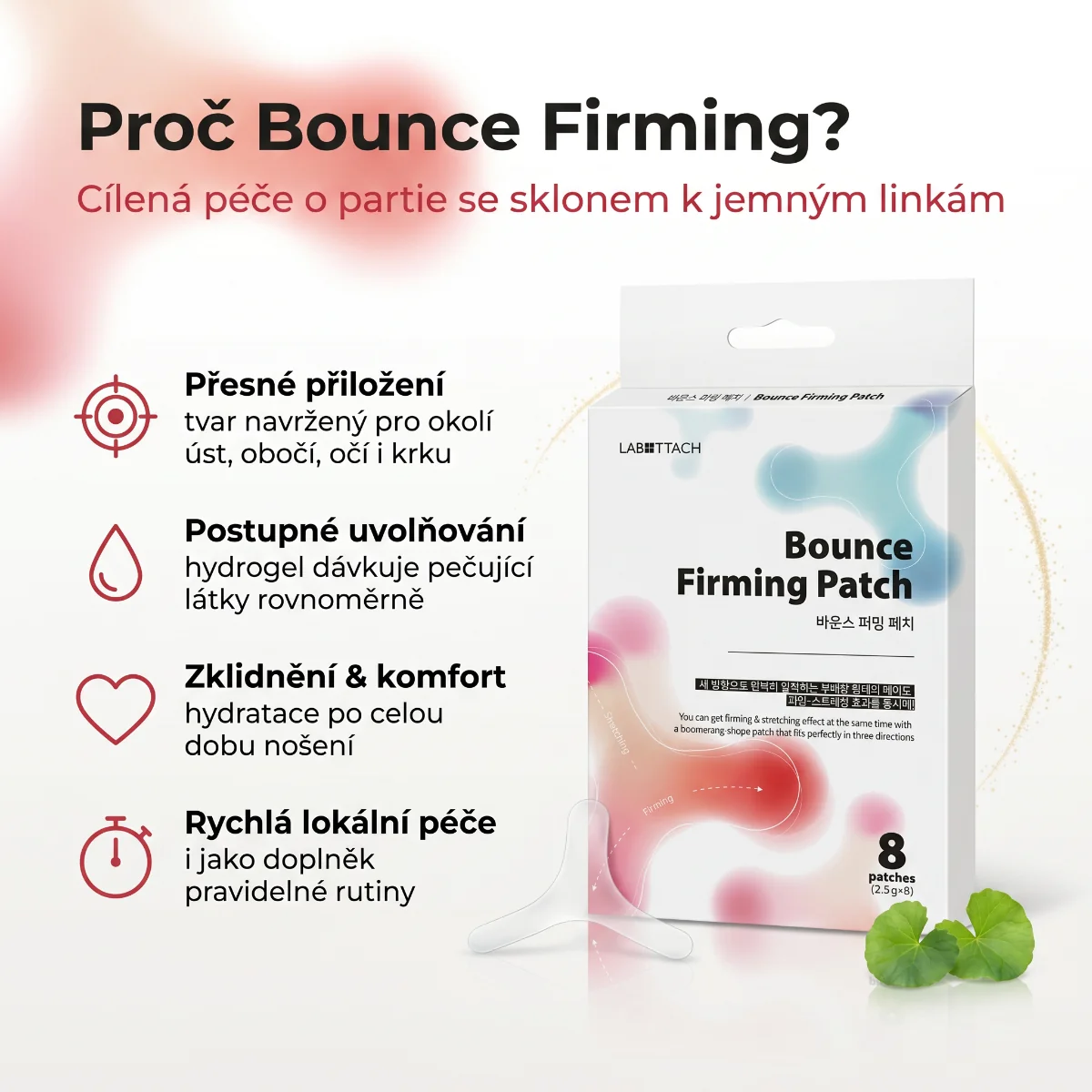 Wooshin Labottach Hydrogelové náplasti na zpevnění pokožky 8 ks