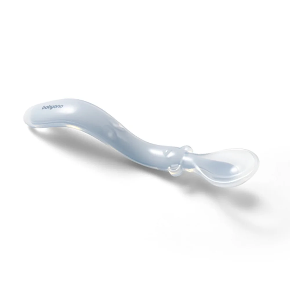 Babyono Lžička silikonová 6m+ 1 ks Blue
