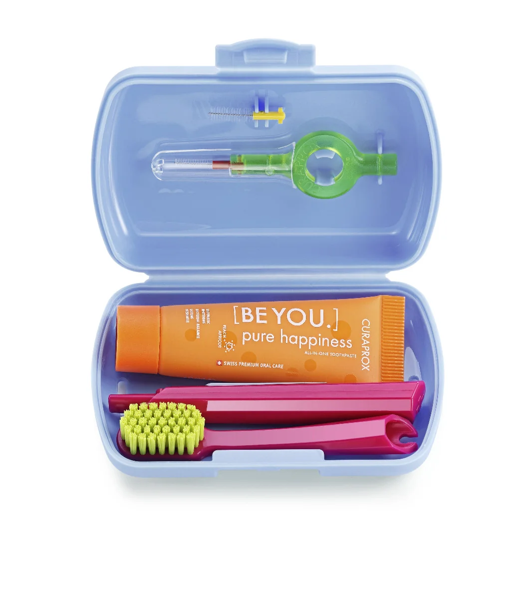 Curaprox Travel set cestovní sada modrá