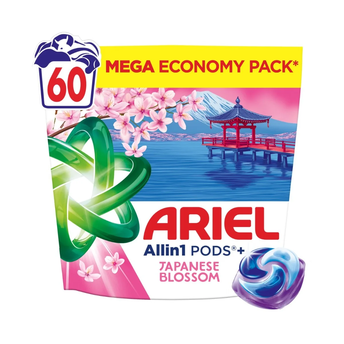 Ariel Allin1 PODS Japanese Blossom kapsle na praní 60 ks