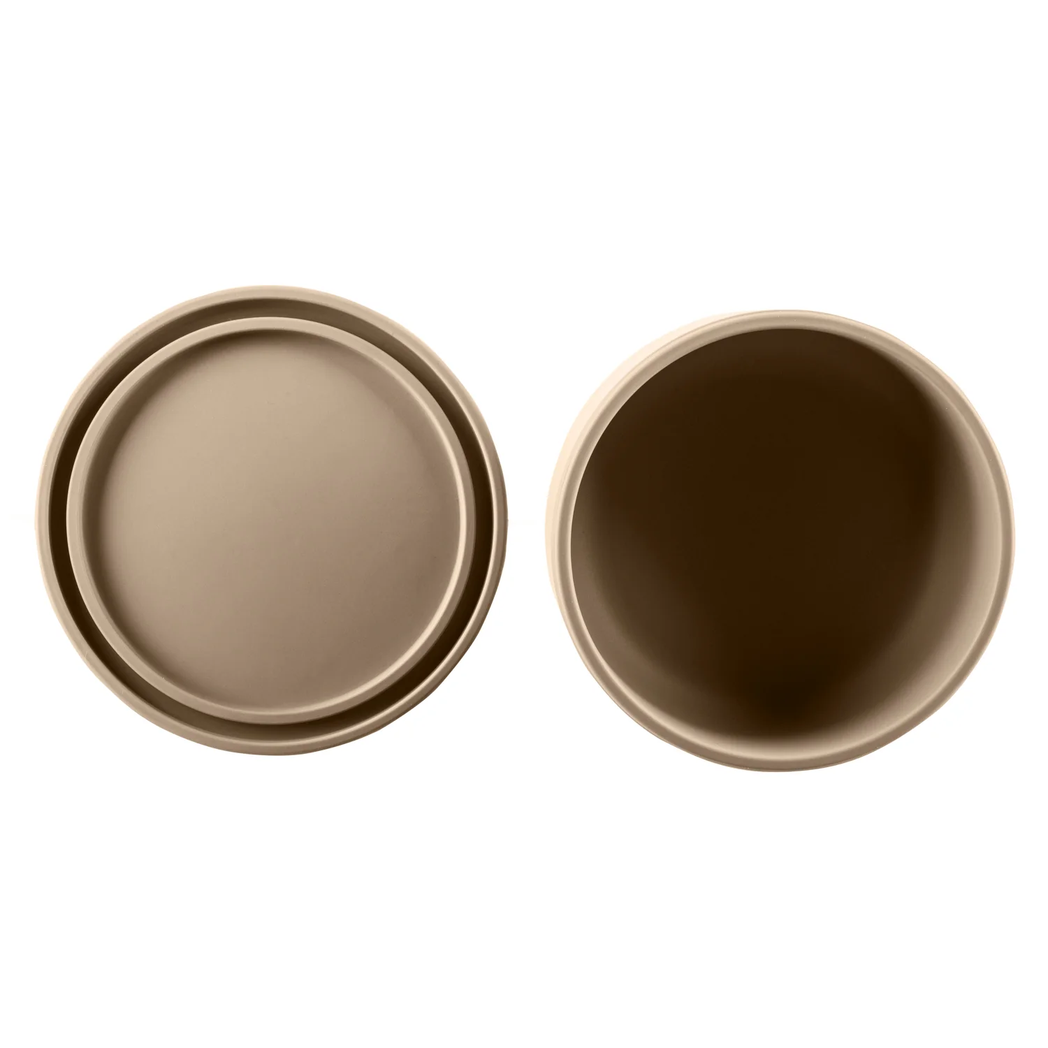 Zopa Silikonová miska s víčkem, Sand Beige 3 