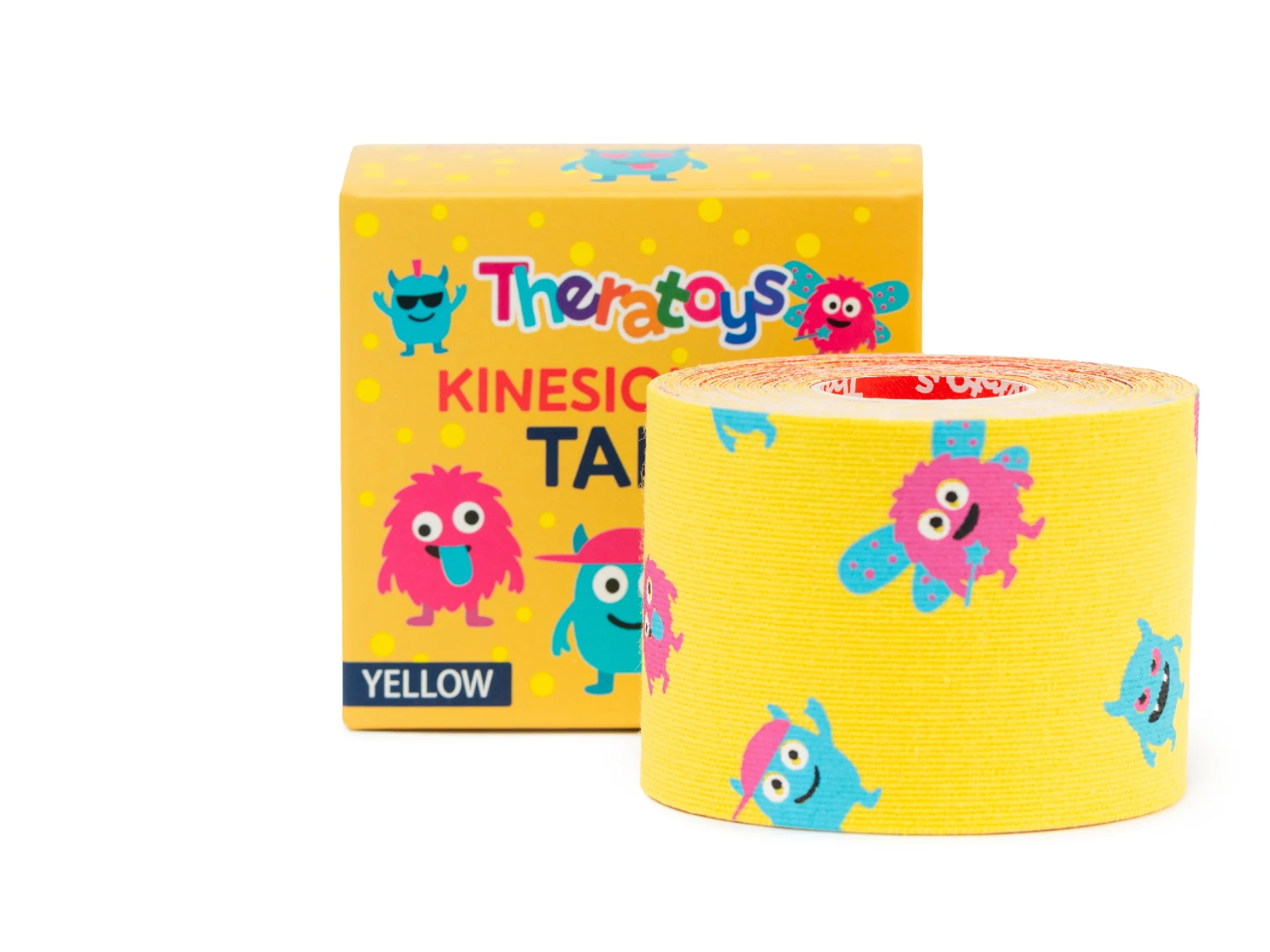 TheraToys Kids Kinesiology Tape 5 cm x 5 m tejpovací páska pro děti 1 ks žlutá