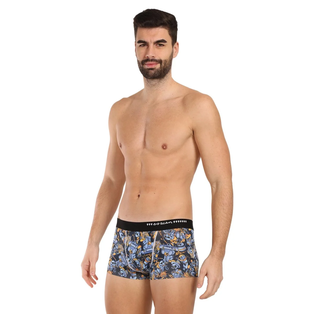 69SLAM Pánské boxerky hip bamboo greatest show elijah (MHBGSW-BB) M