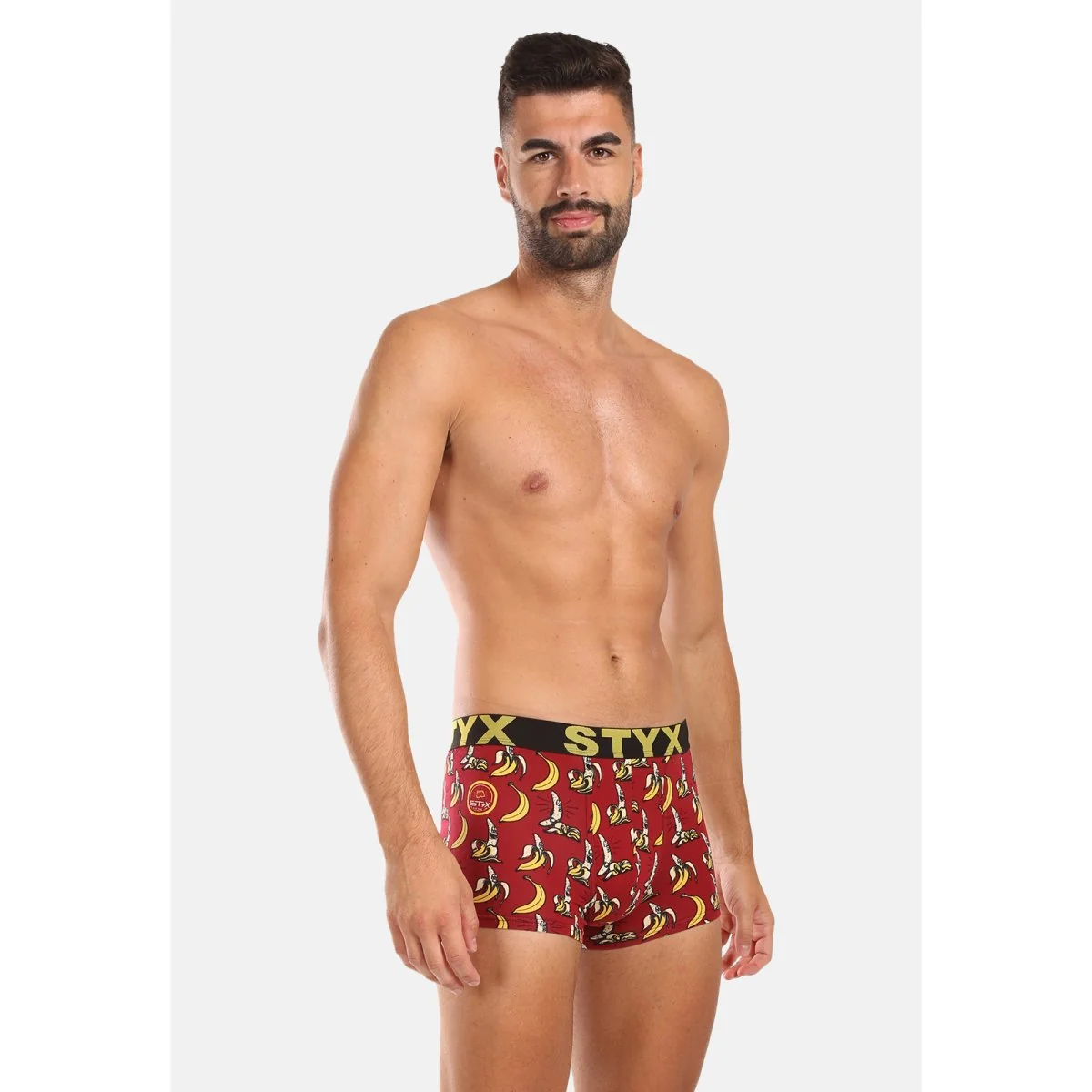 Styx Pánské boxerky art sportovní guma banány (G1359) XL