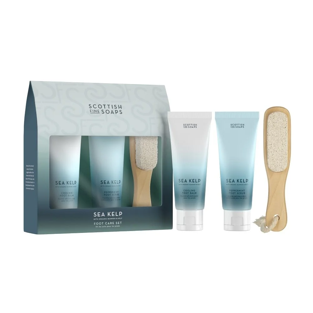 Scottish Fine Soaps Sea Kelp Sada péče o nohy 3 ks