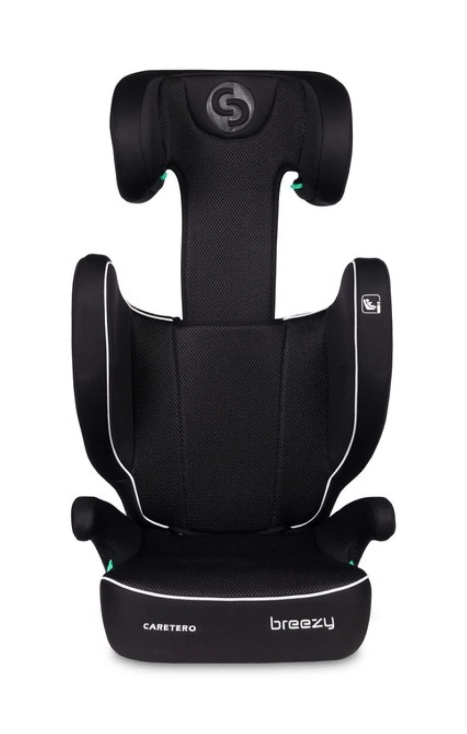 Caretero Dětská autosedačka Breezy 2 v 1, 100–150 cm,  černá