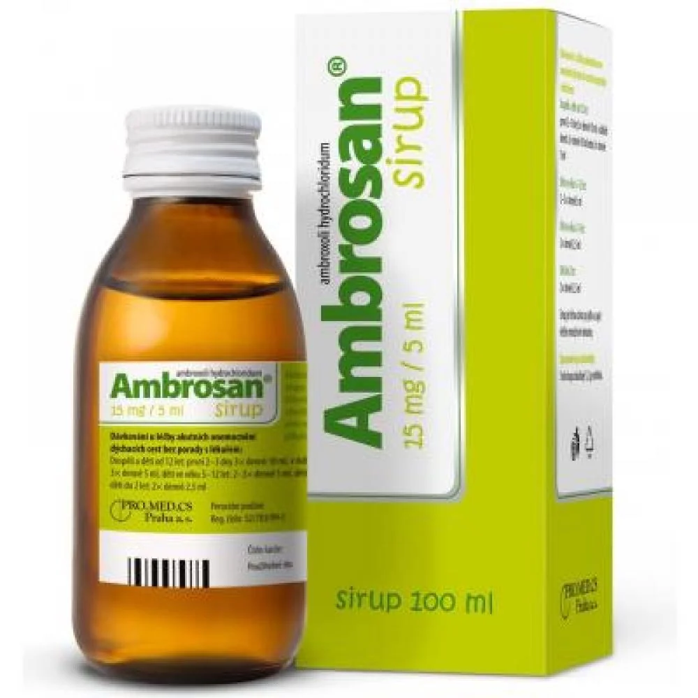 Ambrosan 15 mg/5 ml sirup 100 ml