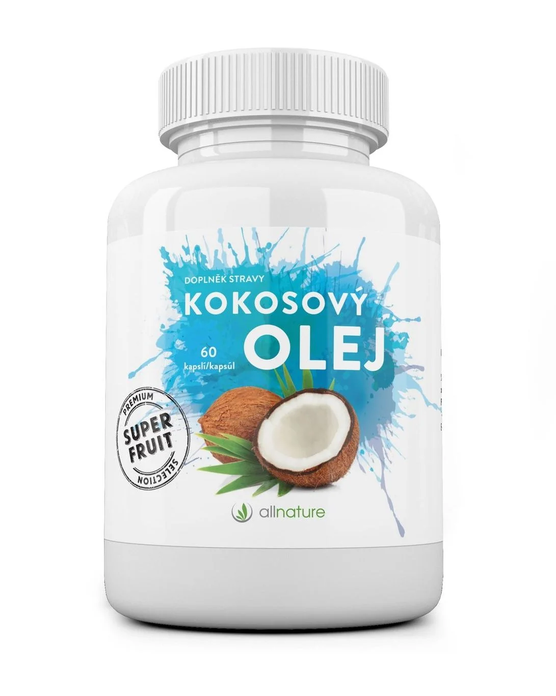 Allnature Kokosový olej 60 kapslí