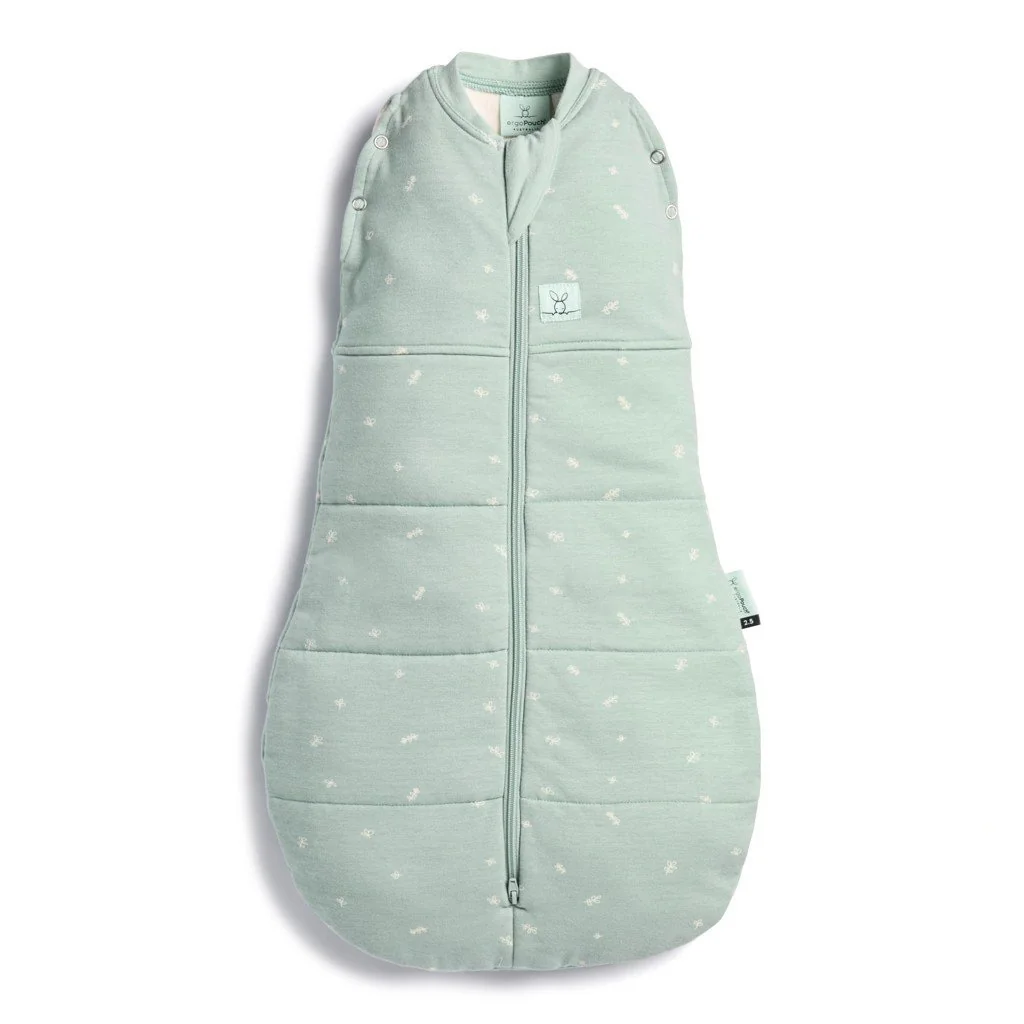 ergoPouch Zavinovačka a vak na spaní 2v1 Cocoon Sage 0-3 m, 3-6 kg, 2,5 tog