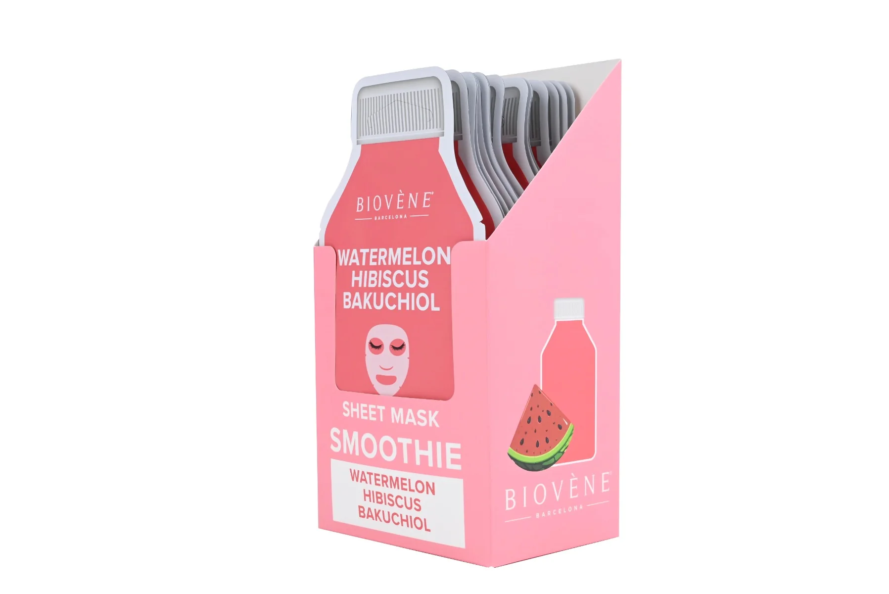 BIOVÉNE Watermelon + Bakuchiol Dewy-Glow plátýnková maska 25 ml