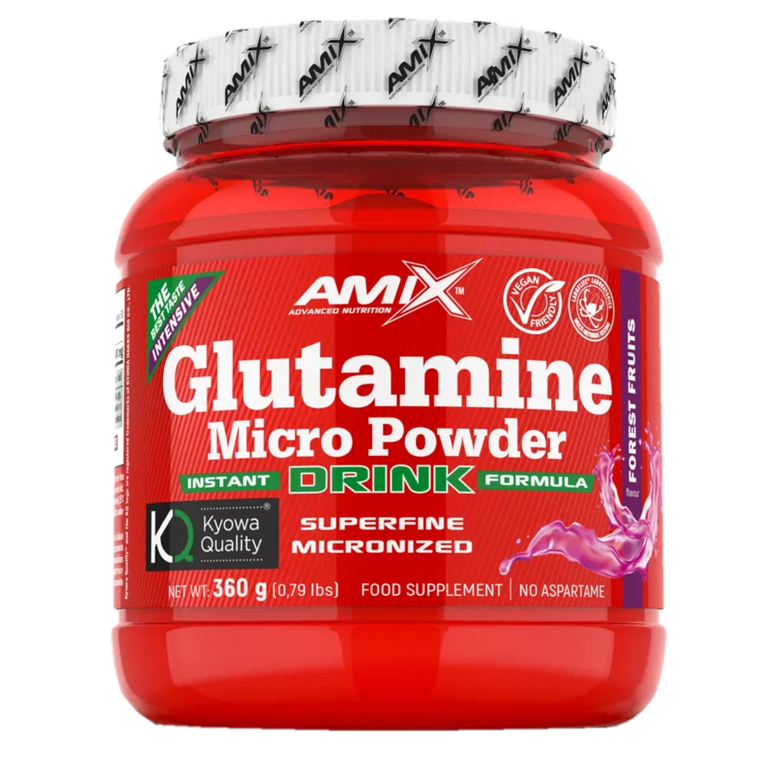 Amix Nutrition Glutamine Micro Powder Drink 360g - lesní ovoce