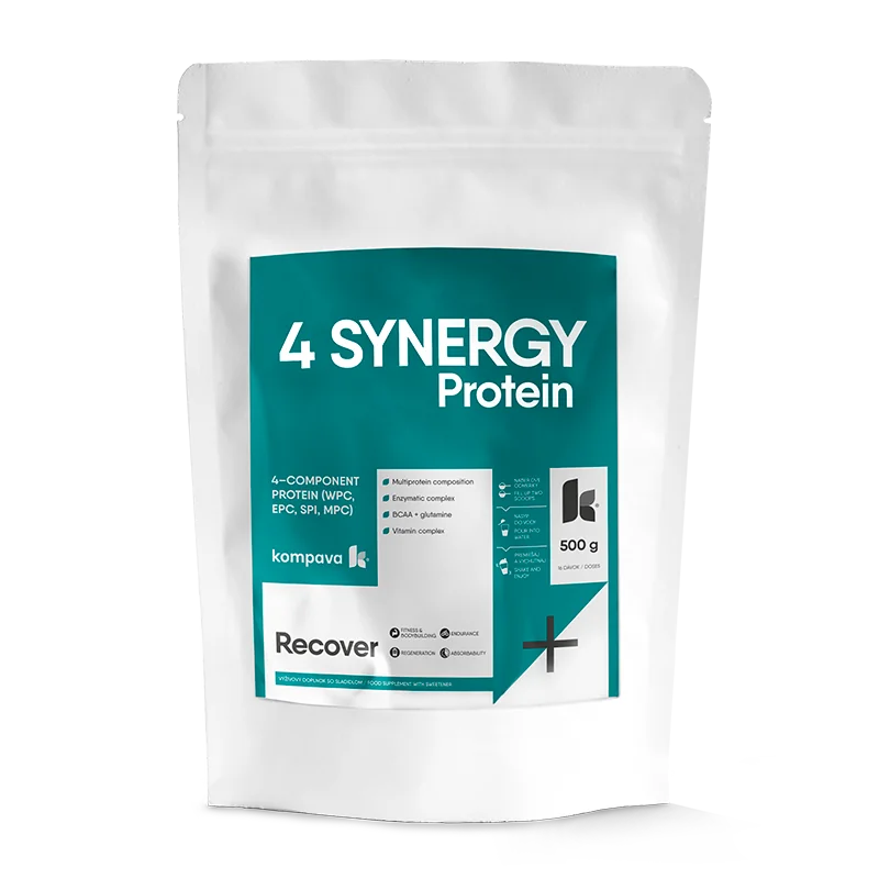 KOMPAVA VÍCESLOŽKOVÝ NOČNÍ PROTEIN 4 SYNERGY Protein karamel 2000g/66 porcí